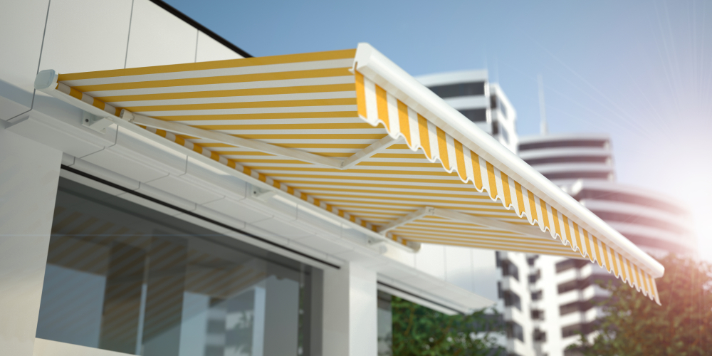 Shop,Awning,,3d,Illustration